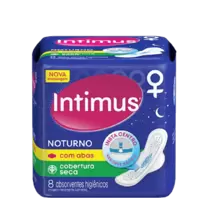 Oferta de ABSORVENTE INTIMUS GEL NOTURNO SECO COM ABAS COM 8 por R$6,28 em Super Lagoa