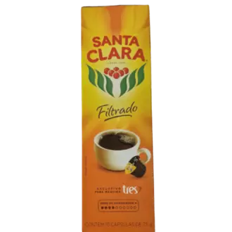 Oferta de CÁPSULA DE CAFÉ  SANTA CLARA  FILTRADO 75G por R$21,99 em Super Lagoa