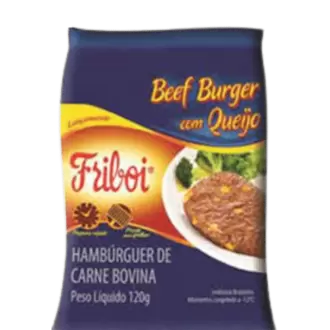 Oferta de HAMBÚRGUER BOVINO FRIBOI 120G por R$4,49 em Super Lagoa