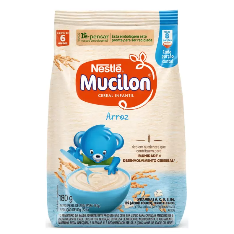 Oferta de CEREAL INFANTIL MUCILON ARROZ 180G por R$4,59 em Super Lagoa