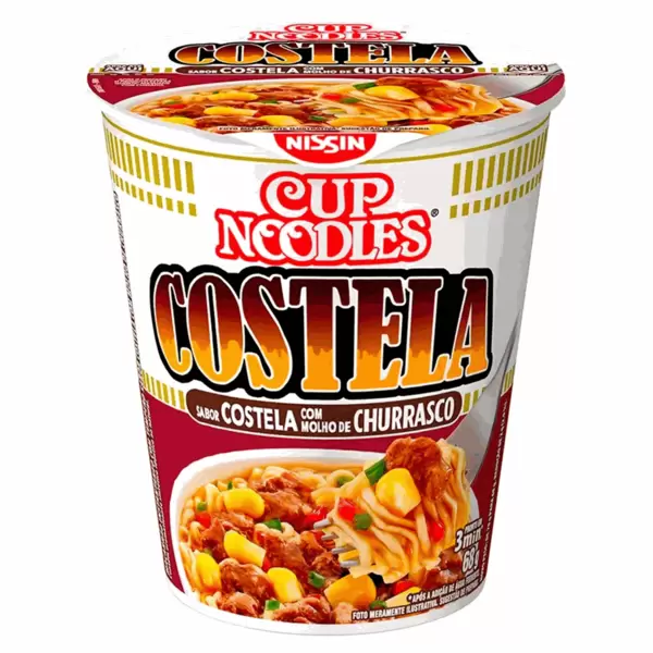 Oferta de CUP NOODLES NISSIN COSTELA 68G por R$3,99 em Super Lagoa