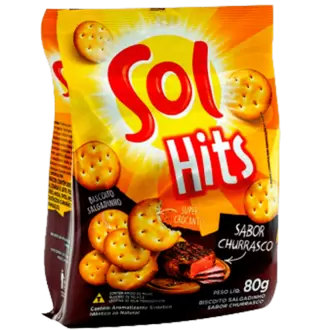 Oferta de BISCOITO SOL HITS 80G CHURRASCO por R$1,99 em Super Lagoa