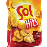 Oferta de BISCOITO SALGADO SOL HITS 80G QUEIJO por R$1,99 em Super Lagoa