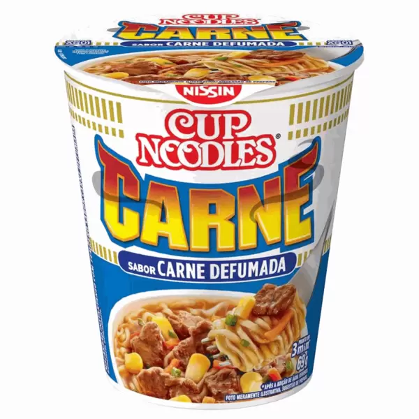 Oferta de CUP NOODLES CARNE DEFUMADO 69G por R$3,99 em Super Lagoa