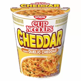 Oferta de CUP NOODLES NISSIN CHEDDAR 69G por R$3,99 em Super Lagoa