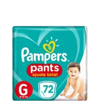 Oferta de FRALDAS PAMPERS PANTS TOP G COM 72 PACK por R$104,99 em Super Lagoa