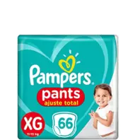 Oferta de FRALDAS PAMPERS PANTS TOP XG COM 66 PACK por R$104,99 em Super Lagoa