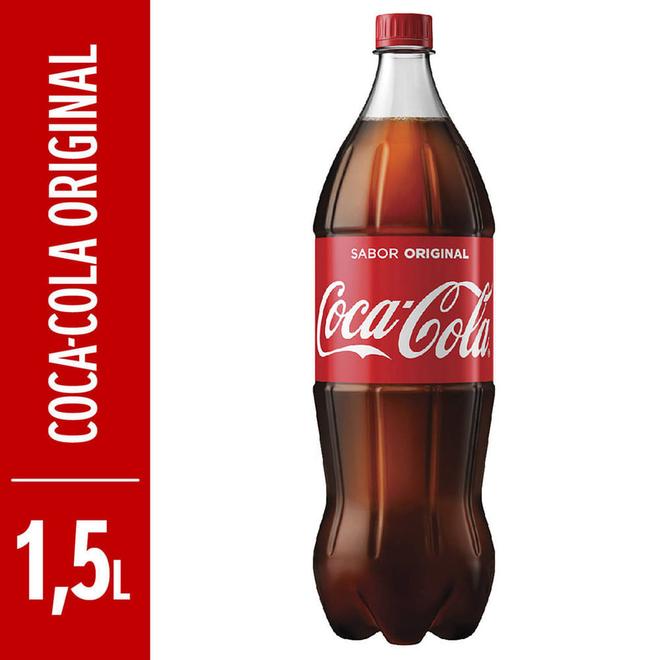 Oferta de Refrigerante Coca-Cola Original Garrafa 1,5l por R$8,29 em Super Nosso