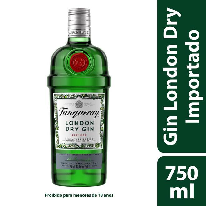 Oferta de Gin London Dry Tanqueray Garrafa 750ml por R$109,9 em Super Nosso