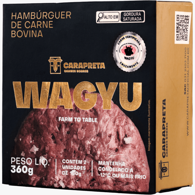 Oferta de Hamburguer Bovino Wagyu Carapreta  360g por R$15,99 em Super Nosso