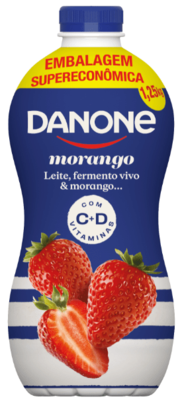 Oferta de Iogurte Parcialmente Desnatado com Preparado de Fruta Morango Danone Garrafa 1,25kg Embalagem Supereconômica por R$11,99 em Super Nosso