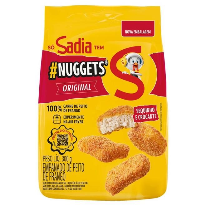 Oferta de Nuggets frango tradicional 300g Sadia por R$9,99 em Super Nosso