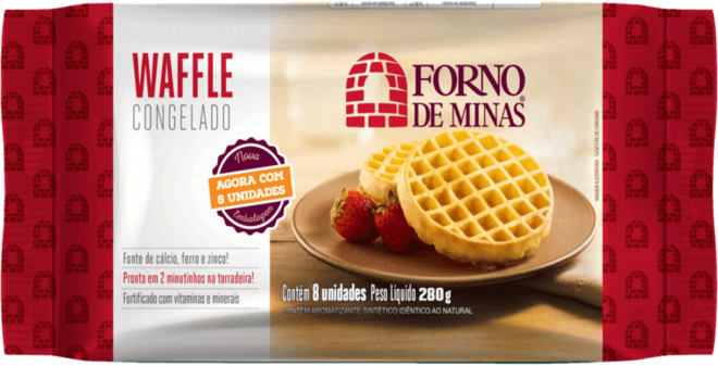 Oferta de Waffle Congelado Forno de Minas Pacote 280g 8 Unidades por R$9,99 em Super Nosso