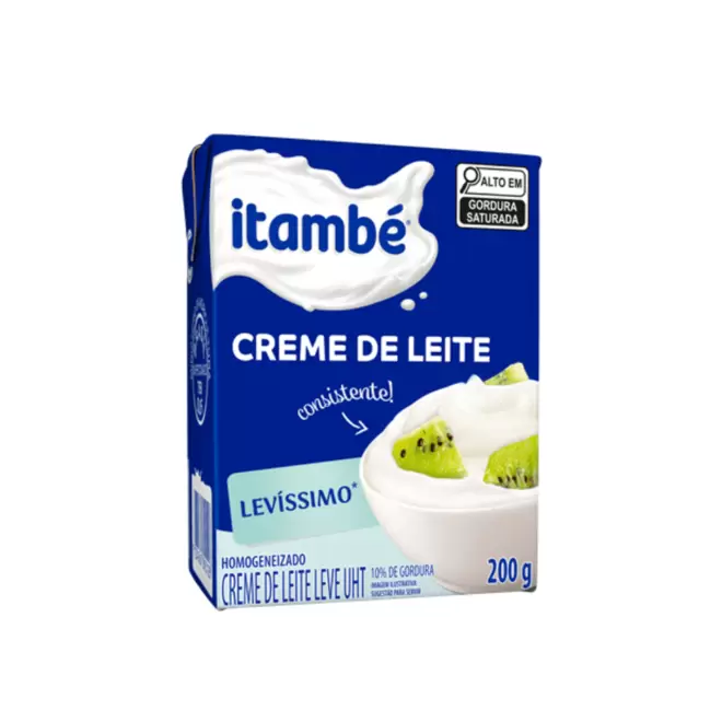 Oferta de Creme de Leite UHT Levíssimo Itambé 200g por R$3,69 em Super Nosso