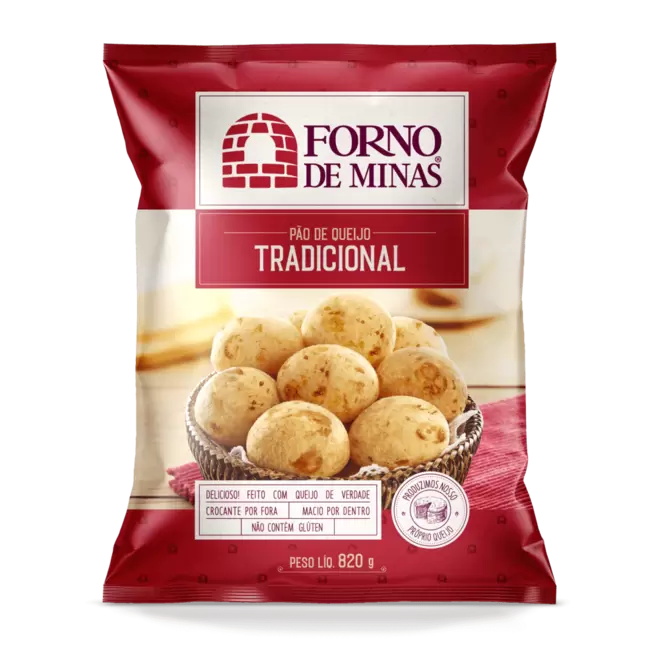 Oferta de Pão de Queijo Congelado Tradicional Forno de Minas Pacote 820g por R$21,99 em Super Nosso