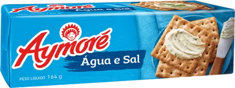 Oferta de Biscoito Água e Sal Aymoré Pacote 164g por R$2,69 em Super Nosso