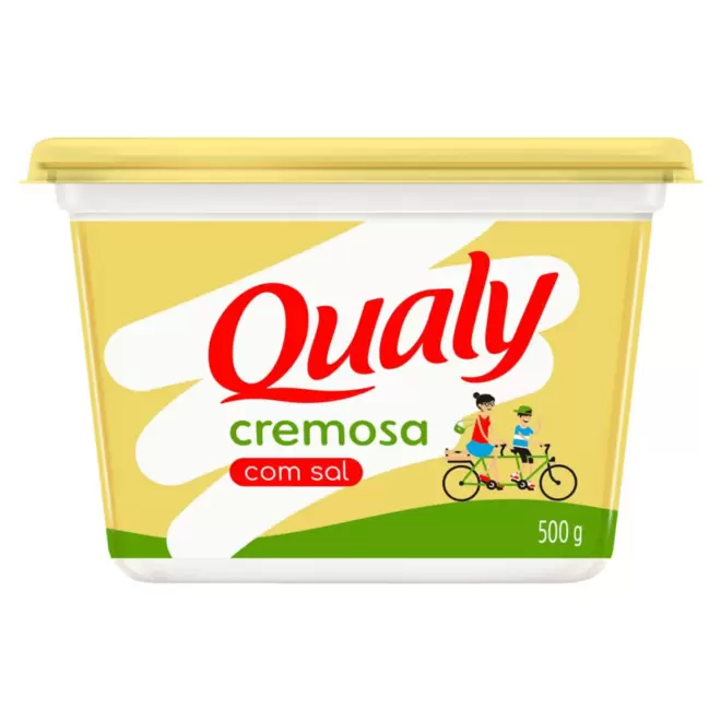 Oferta de Margarina cremosa com sal Qualy pote 500g por R$7,99 em Super Nosso