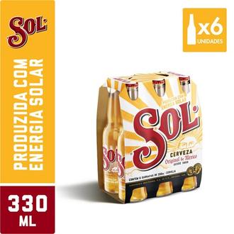 Oferta de Cerveja Sol Premium Pilsen 330Ml com 6Un por R$28,74 em Supermercado Bergamini
