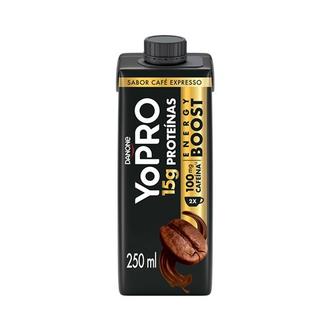Oferta de Bebida Láctea Café Expresso Energy Boost Zero Lactose Yopro 250ml por R$8,99 em Supermercado Bergamini