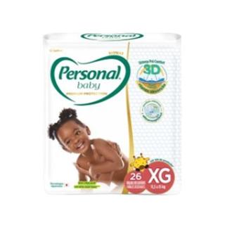 Oferta de Fralda Premium Protection Tamanho Xg Personal Baby 26un por R$27,99 em Supermercado Bergamini