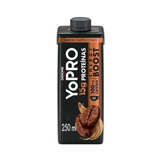 Oferta de Bebida Láctea Cappuccino Energy Boost Zero Lactose Yopro 250ml por R$8,99 em Supermercado Bergamini