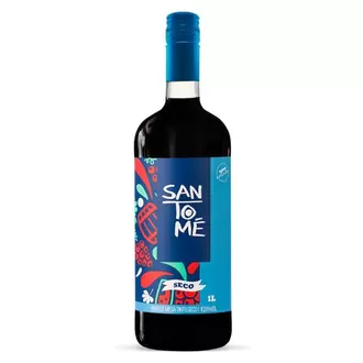 Oferta de Vinho Tinto Santomé Seco 750 Ml por R$16,99 em Supermercado Bergamini