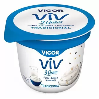 Oferta de Iogurte Natural Vigor Viv 3 Grãos Tradicional 100g por R$4,59 em Supermercado Bergamini