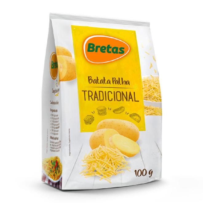 Oferta de Batata Palha Bretas Tradicional 100g por R$4,99 em Supermercado Bretas