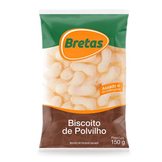 Oferta de Biscoito Polvilho Bretas Salgado 150g por R$5,99 em Supermercado Bretas