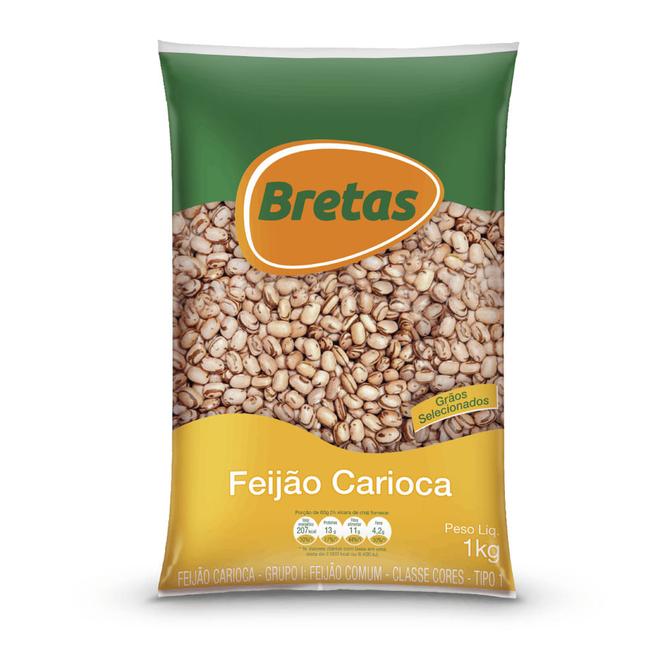 Oferta de Feijão Carioca Bretas 1Kg por R$9,09 em Supermercado Bretas