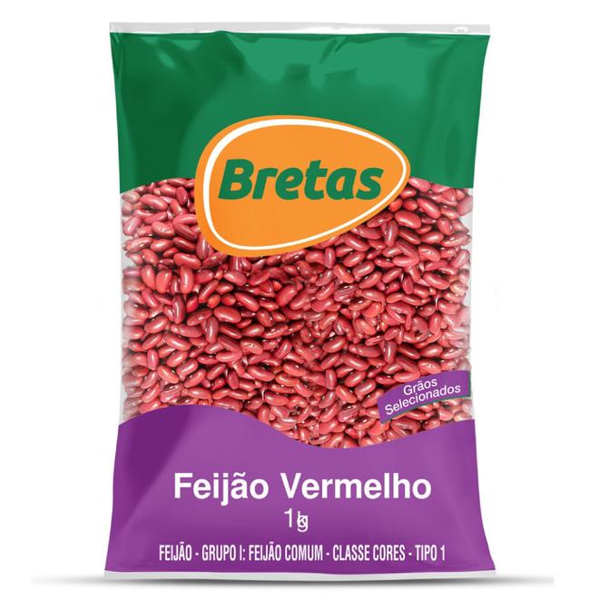 Oferta de Feijão Vermelho Bretas 1Kg por R$9,29 em Supermercado Bretas