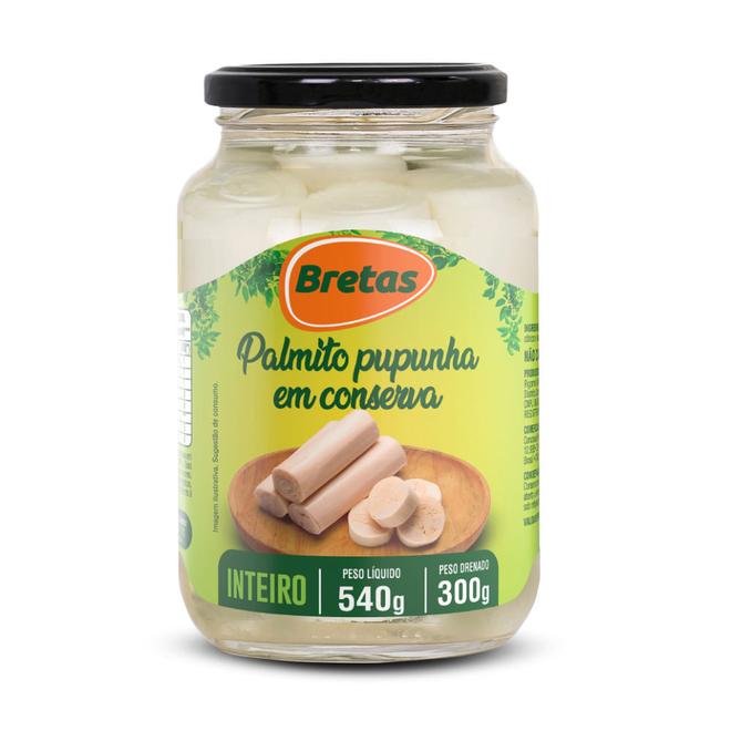 Oferta de Palmito Pupunha Bretas Inteiro Vidro 300g por R$20,99 em Supermercado Bretas