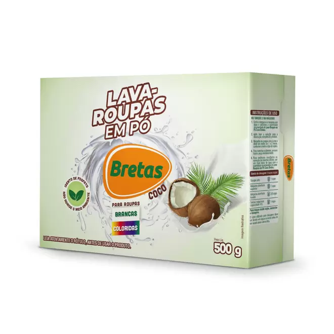 Oferta de Sabao Po Bretas Coco 500g por R$7,29 em Supermercado Bretas