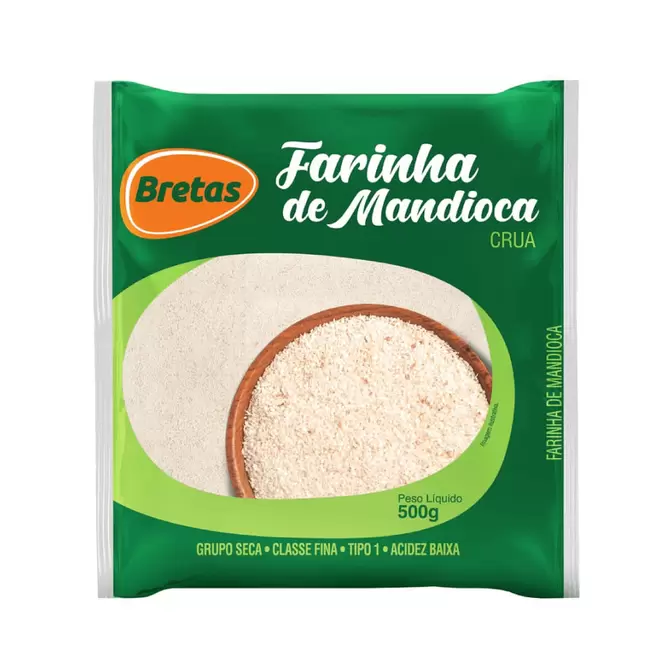 Oferta de Farinha de Mandioca Bretas Crua 500g por R$3,59 em Supermercado Bretas