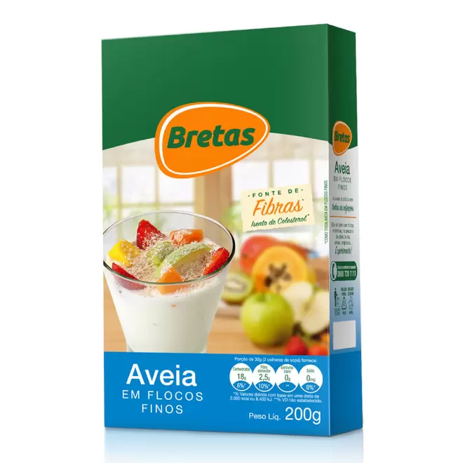 Oferta de Aveia Bretas Flocos Finos 170g por R$2,89 em Supermercado Bretas