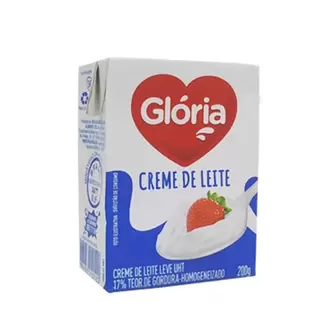 Oferta de Creme de Leite Glória 200 g por R$4,99 em Supermercado Padrão