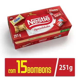 Oferta de Bombom Especialidades Nestlé 251 g por R$13,99 em Supermercado Padrão