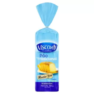 Oferta de Pão de Forma Sabor Tradicional Visconti 400g por R$6,99 em Supermercado Padrão