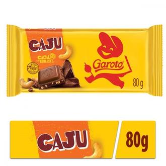 Oferta de Chocolate Ao Leite com Castanha-De-Caju Garoto 80G por R$5,33 em Supermercado Precito