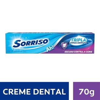 Oferta de Creme Dental Sorriso 70G Tripla Limp Com por R$2,66 em Supermercado Precito