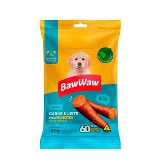 Oferta de Bifinho Baw Waw Carne e Leite Pequeno Porte Embalagem 50G por R$3,19 em Supermercado Precito