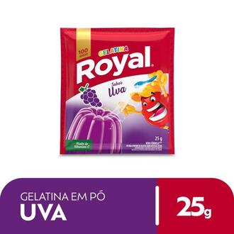 Oferta de Gelatina em Pó Sabor Uva Royal 25g por R$1,91 em Supermercado Precito