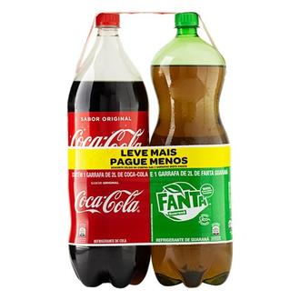Oferta de Kit Coca-cola Original + Fanta Guaraná 2l Cada por R$16,03 em Supermercado Precito