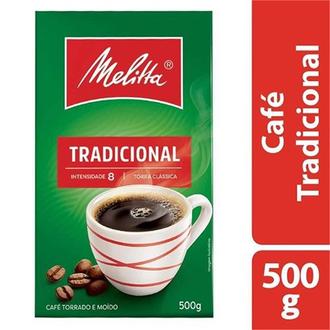 Oferta de Café Torrado e Moído Tradicional Vácuo Melitta 500g por R$16,03 em Supermercado Precito
