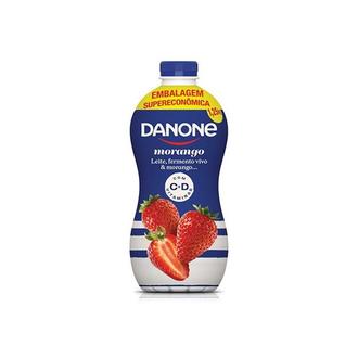 Oferta de Iogurte Líquido Parcialmente Desnatado Sabor Morango Danone 1,25L por R$12,82 em Supermercado Precito