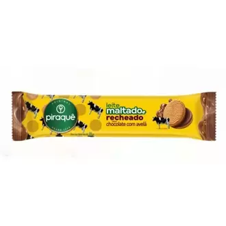 Oferta de Biscoito Ao Leite Maltado Recheio Chocolate com Avelã Piraquê 85g por R$2,55 em Supermercado Precito