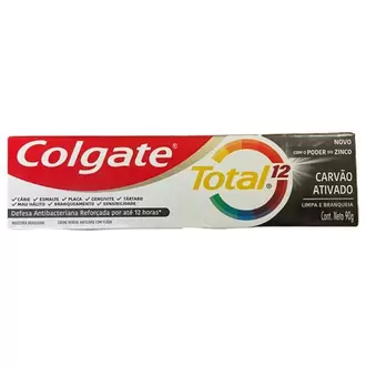 Oferta de Creme Dental Total 12 Carvão Ativado Colgate 90g por R$9,61 em Supermercado Precito