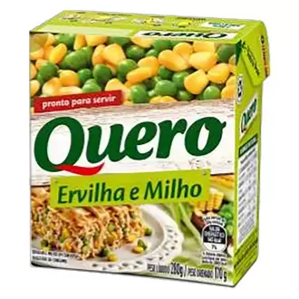 Oferta de Ervilha e Milho Verde Quero Tp 170g por R$5,33 em Supermercado Precito