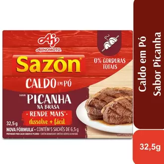 Oferta de Caldo em Pó Picanha Na Brasa Sazón 32,5g por R$2,02 em Supermercado Precito