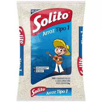 Oferta de Arroz Tipo 1 Solito Pacote 5kg por R$27,8 em Supermercado Precito